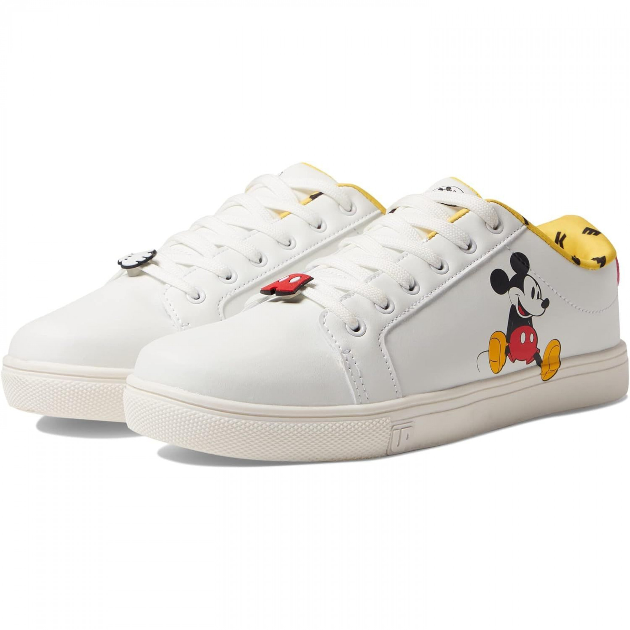 Mickey Mouse Word Scramble Men s Court Sneakers White eBay